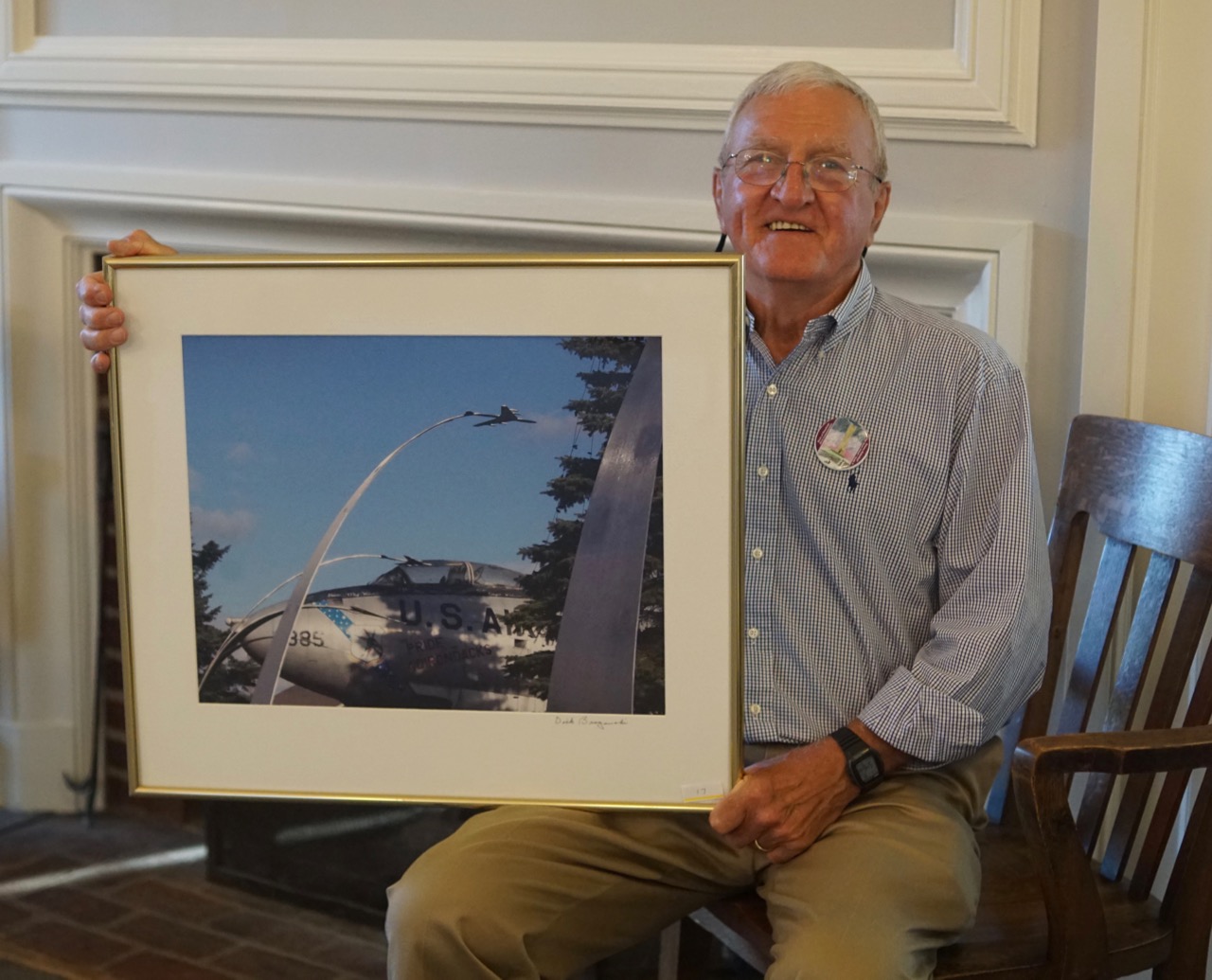 Dick Brogowski and his photo "Pride of the Adirondacks" 