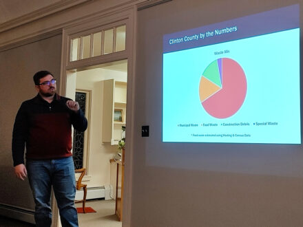 Presenter Sean Lukas, Peru resident and General Manager of Clinton County’s Solid Waste and Recycling Facility