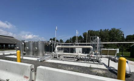 New equipment that's producing biomethane gas for Suburban Propane