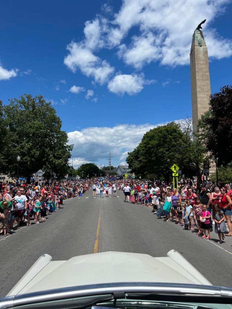 Assemblyman Billy Jones photo of Plattsburgh’s July 4th Parade in front